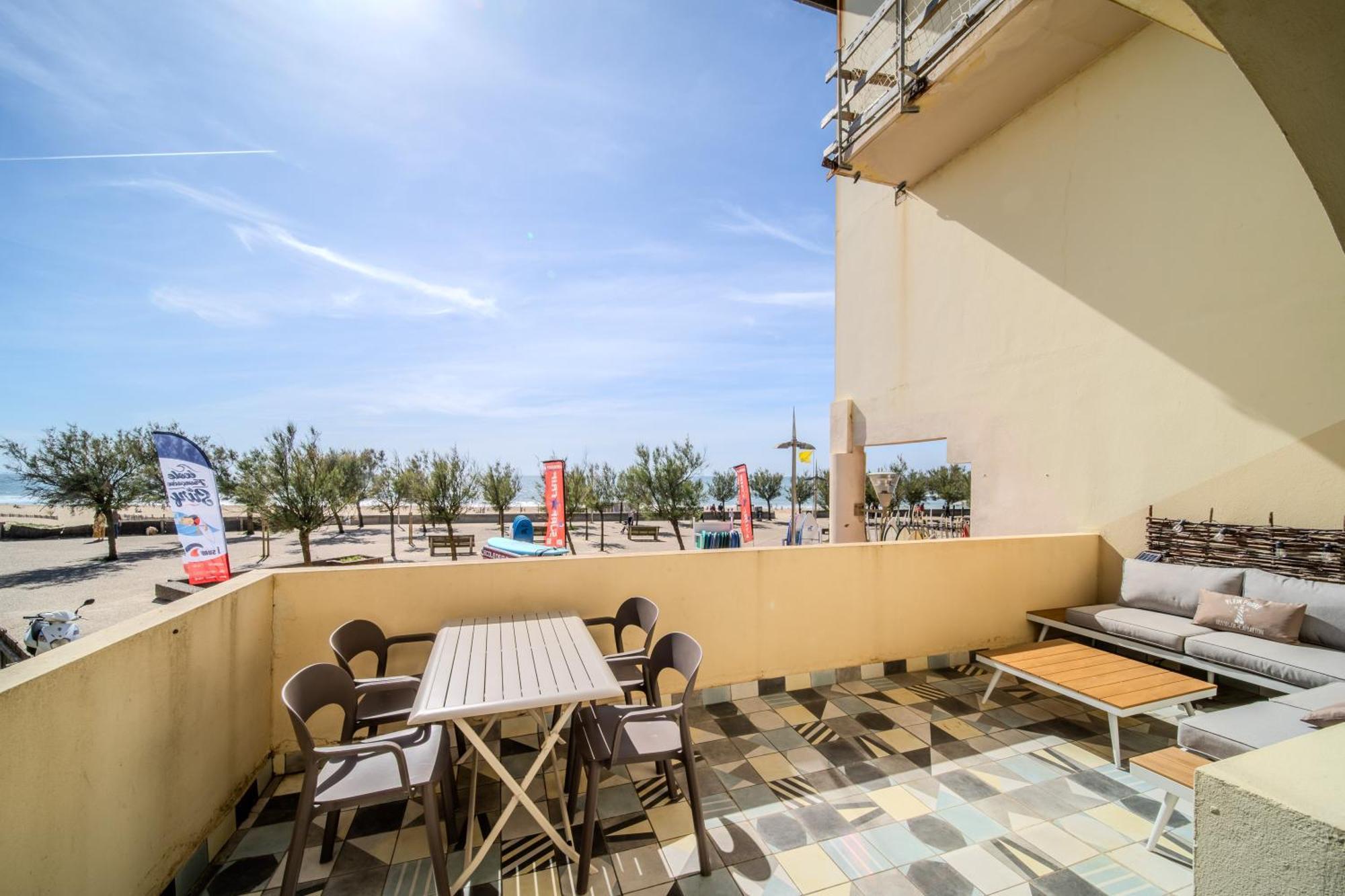 La Dune D'Or - Vue Mer, Studio Face A La Plage Avec Terrasse Soorts-Hossegor Extérieur photo